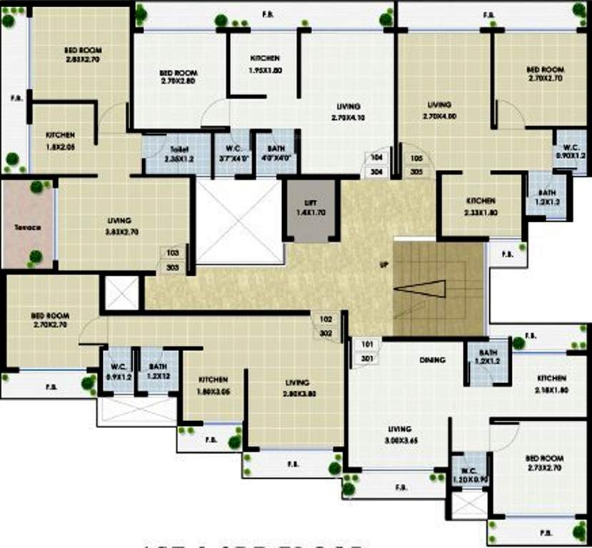 swastik ratna Swastik Ratna Cluster Plan From 1st to 4th Floor