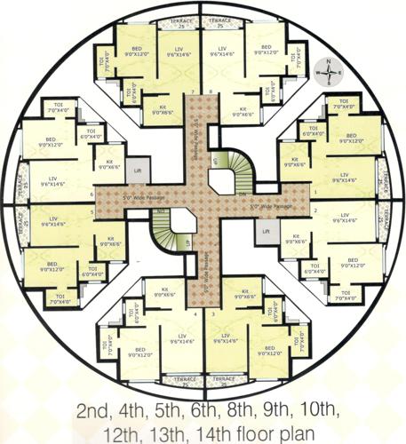 Images for Cluster Plan of  Kapcon Bldg No 2 Daulat Imperia