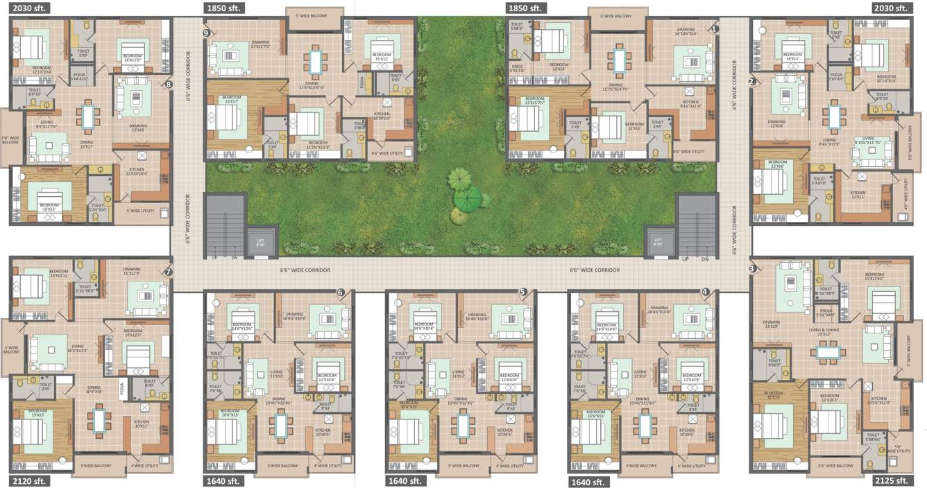 Images for Cluster Plan of Vamsiram Jyothi Botanica