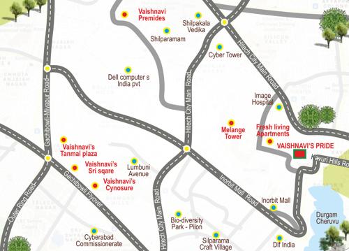  pride Images for Location Plan of Vaishnavi Pride