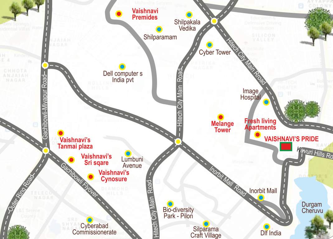  pride Images for Location Plan of Vaishnavi Pride
