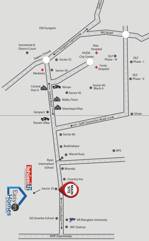  easy in homes Location Plan