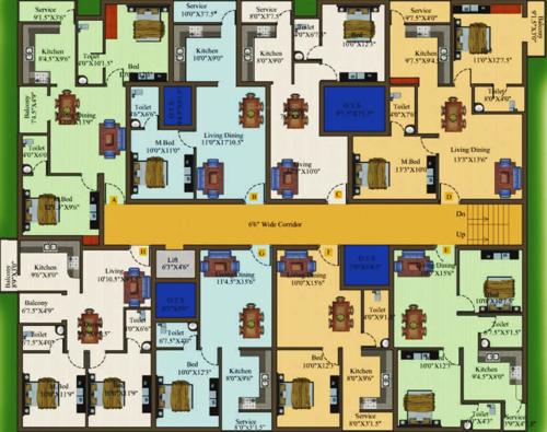 Images for Cluster Plan of Sri Atreya Apartments