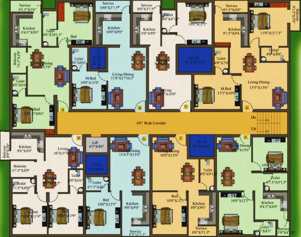 Images for Cluster Plan of Sri Atreya Apartments