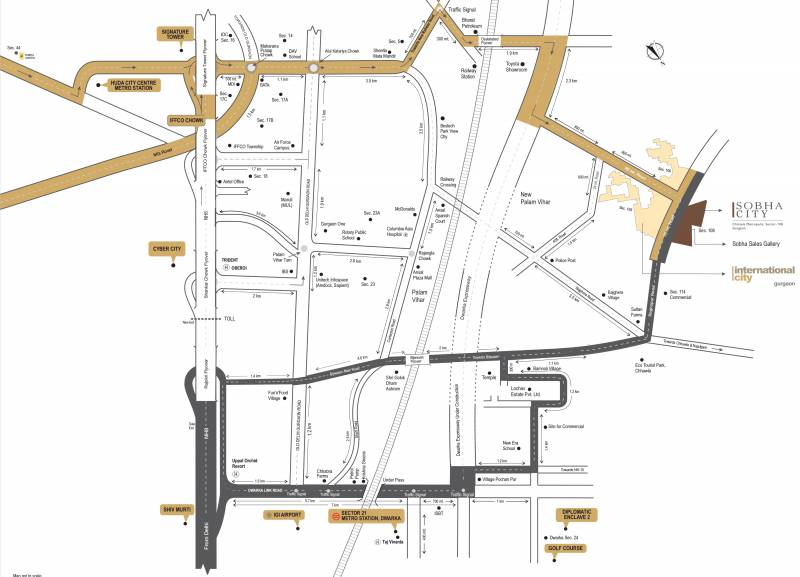  city Images for Location Plan of Sobha City