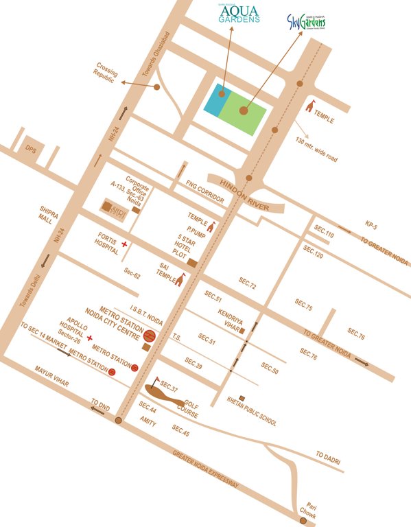  shri radha aqua garden Images for Location Plan of Shri Radha Aqua Garden