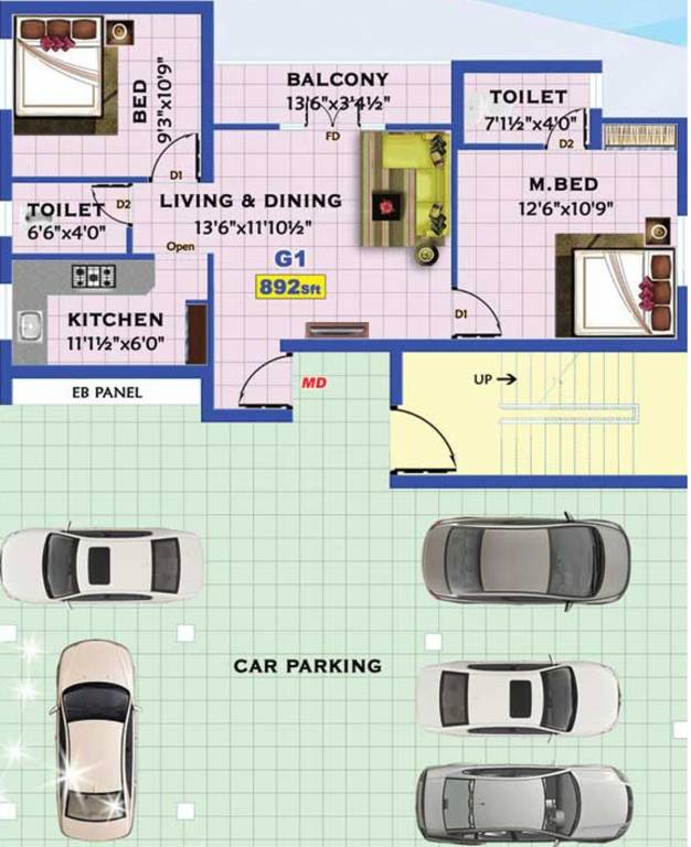Images for Cluster Plan of Niroopa Vijay Park