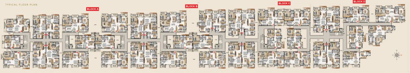  shanti Block A To D Typical Cluster Plan