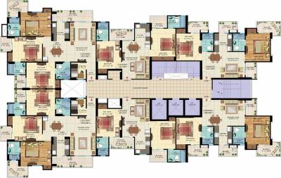  iris-tower Images for Cluster Plan of Rishabh Iris Tower