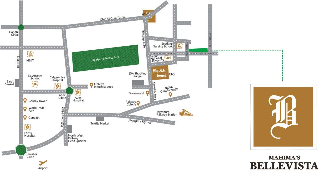  bellevista Images for Location Plan of Mahima Bellevista