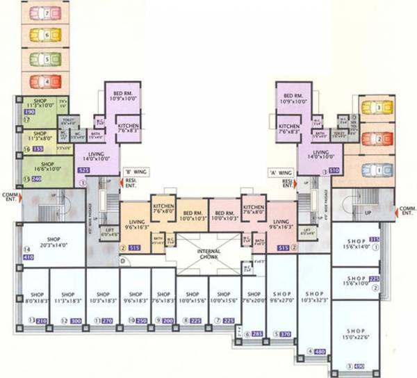 Images for Cluster Plan of Bhalerao Vegas Plaza