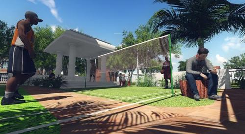 Volleyball Court urban-breath Volleyball Court