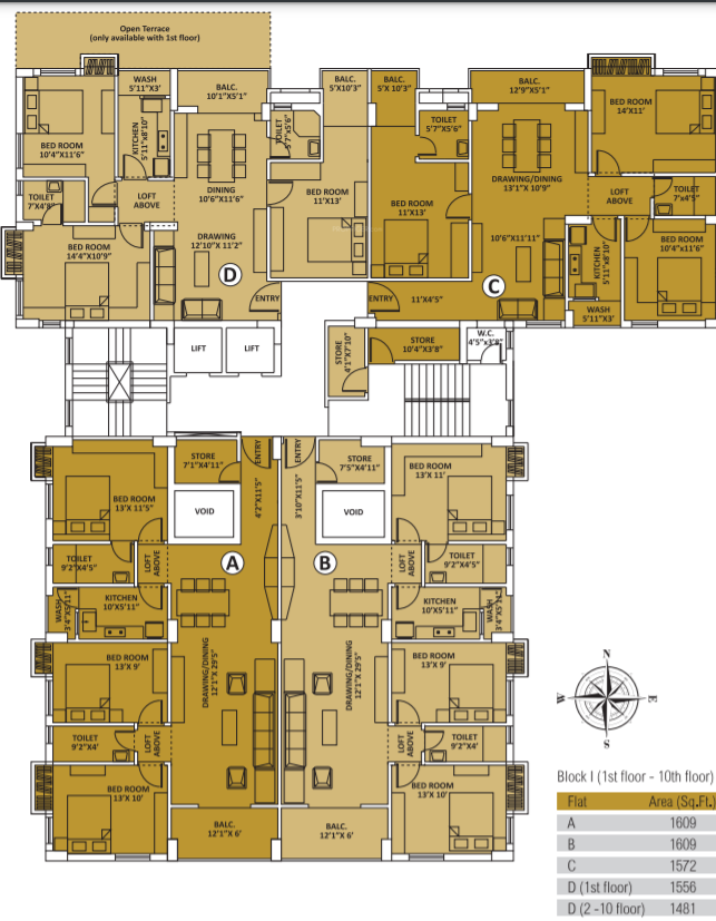  palm springs Block I Cluster Plan