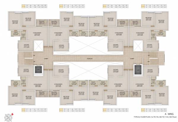 Tower 1 Cluster Plan wildwoods Tower 1 Cluster Plan