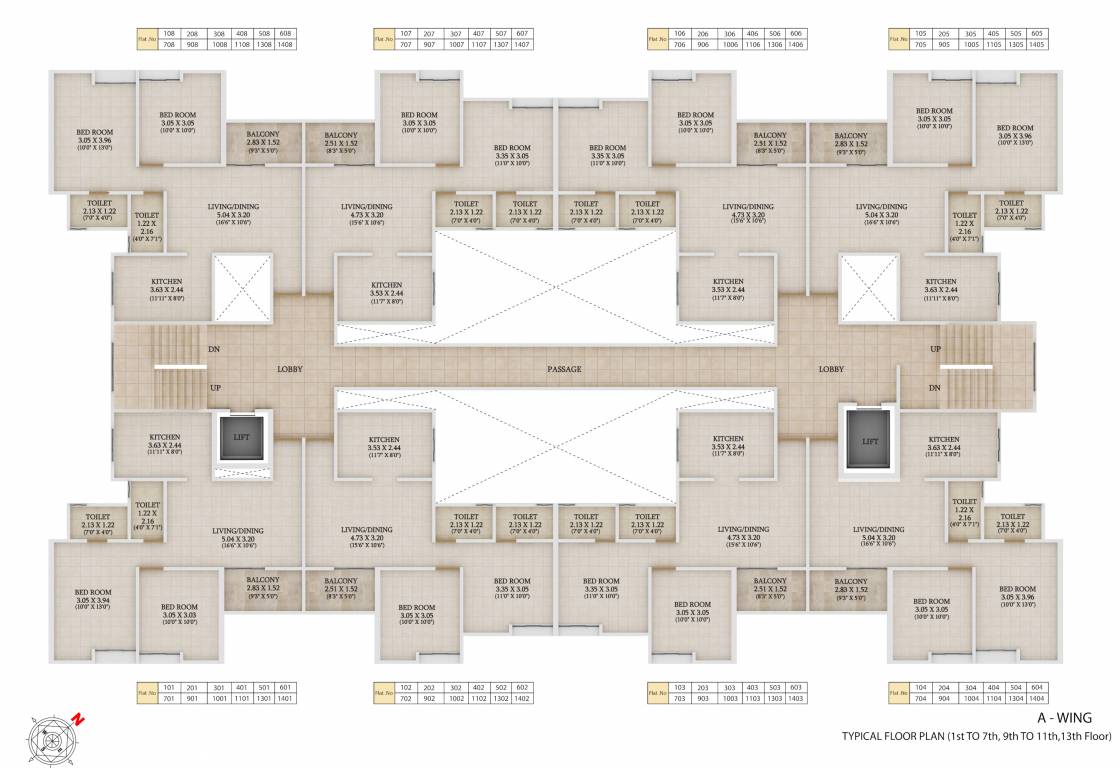 wildwoods Tower 1 Cluster Plan