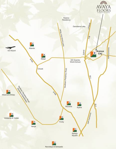 Images for Location Plan of Raheja Aranya Independent Floors Images for Location Plan of Raheja Aranya Independent Floors