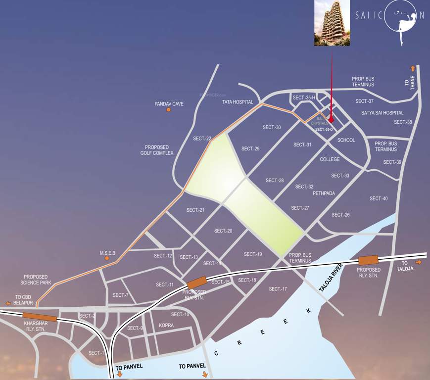  sai icon Images for Location Plan of Paradise Sai Icon