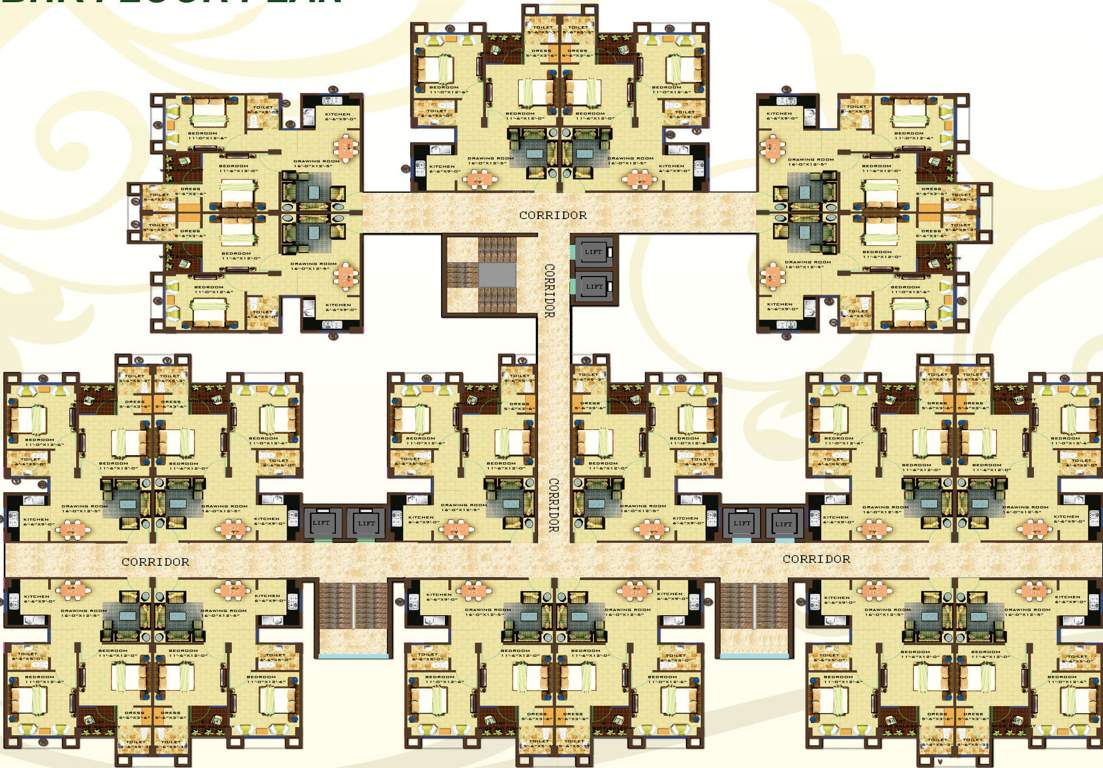 greens Images for Cluster Plan of Aftek Greens