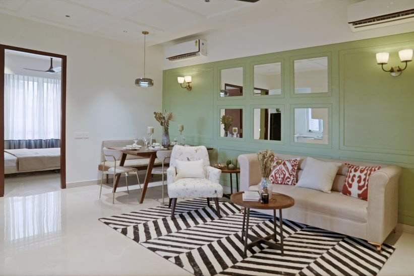 spr city highliving appartmemt Living Area