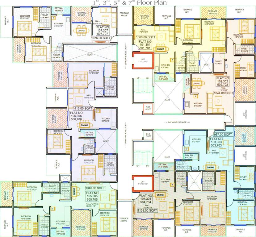 palladium Images for Cluster Plan of Prakruti Palladium