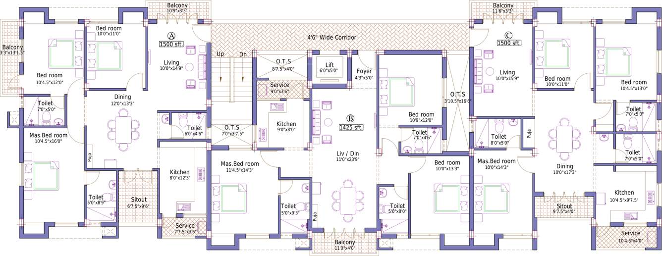 Images for Cluster Plan of Pushkar Sai Ganu Graha