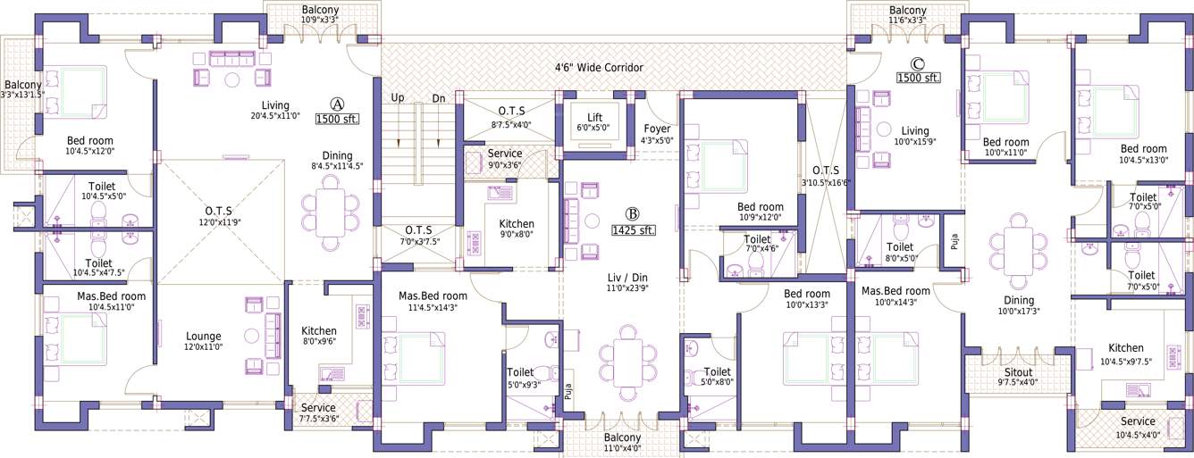 Images for Cluster Plan of Pushkar Sai Ganu Graha