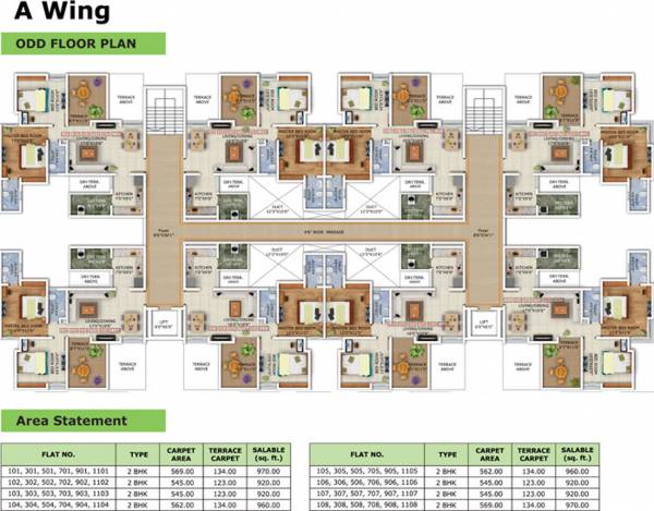 Images for Cluster Plan of KFP Chesterfield Wing A And Wing B