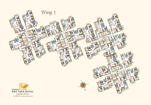 Wing 1 (Block A, B, C & D) Cluster Plan from ground to 3rd Floor pioneer-krs-park-royal Wing 1 (Block A, B, C & D) Cluster Plan from ground to 3rd Floor