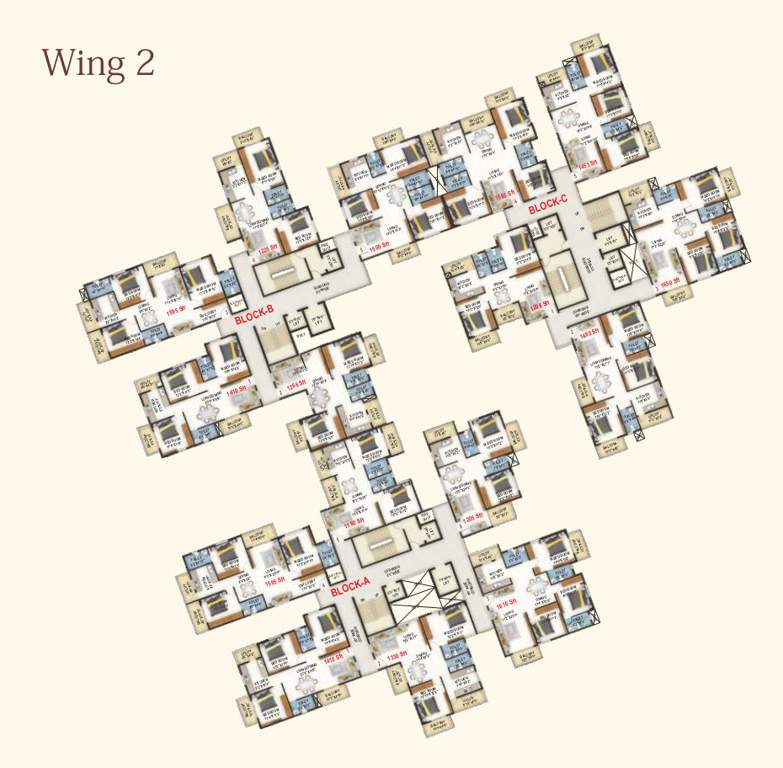  pioneer krs park royal Wing 1 (Block A) Cluster Plan