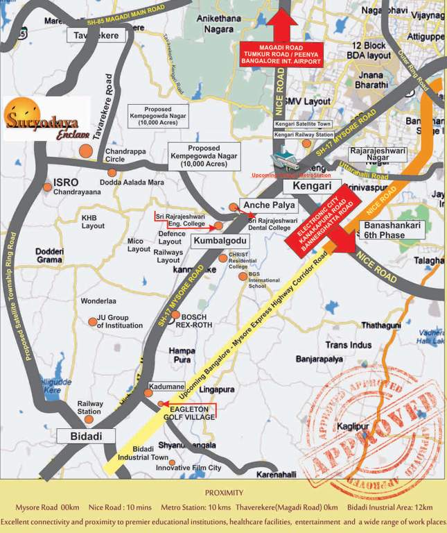 Images for Location Plan of Bhagini Developers Suryodaya Enclave