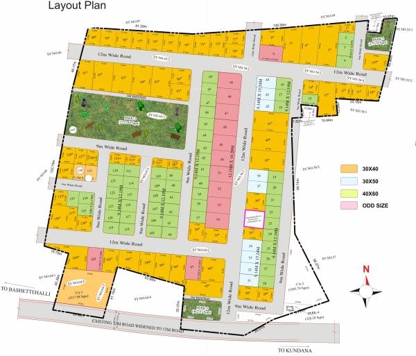 Images for Layout Plan of S And S Sri Sai Samrudhi