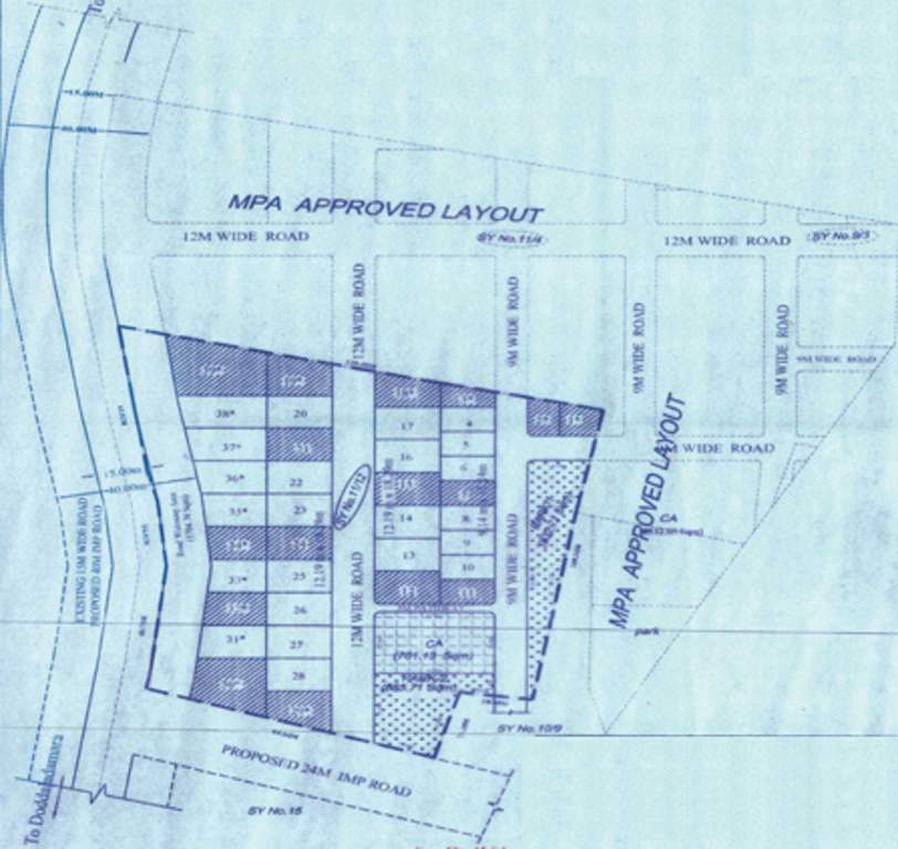 Images for Layout Plan of Svamitva Sunshine City Phase I