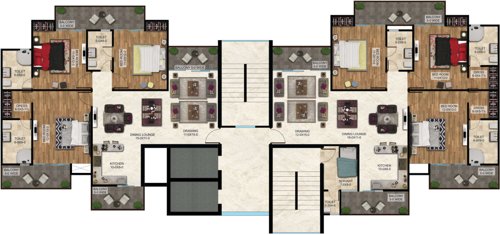 Images for Cluster Plan of The Antriksh The Golf Address Images for Cluster Plan of The Antriksh The Golf Address