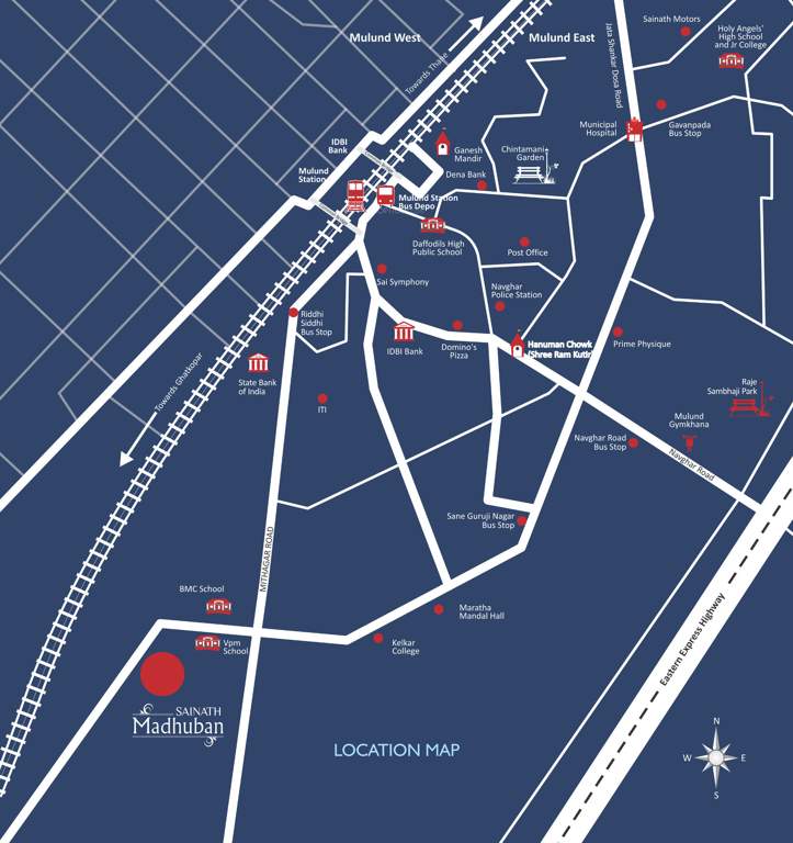  madhuban Images for Location Plan of Sainath Madhuban