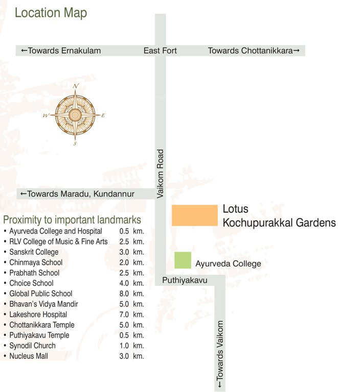 Images for Location Plan of Lotus Kochupurakkal Gardens