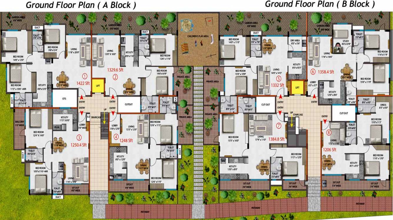 Images for Cluster Plan of Adithya Group Brindha Residency