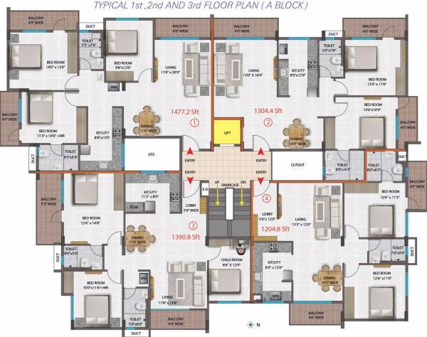 Images for Cluster Plan of Adithya Group Brindha Residency Images for Cluster Plan of Adithya Group Brindha Residency
