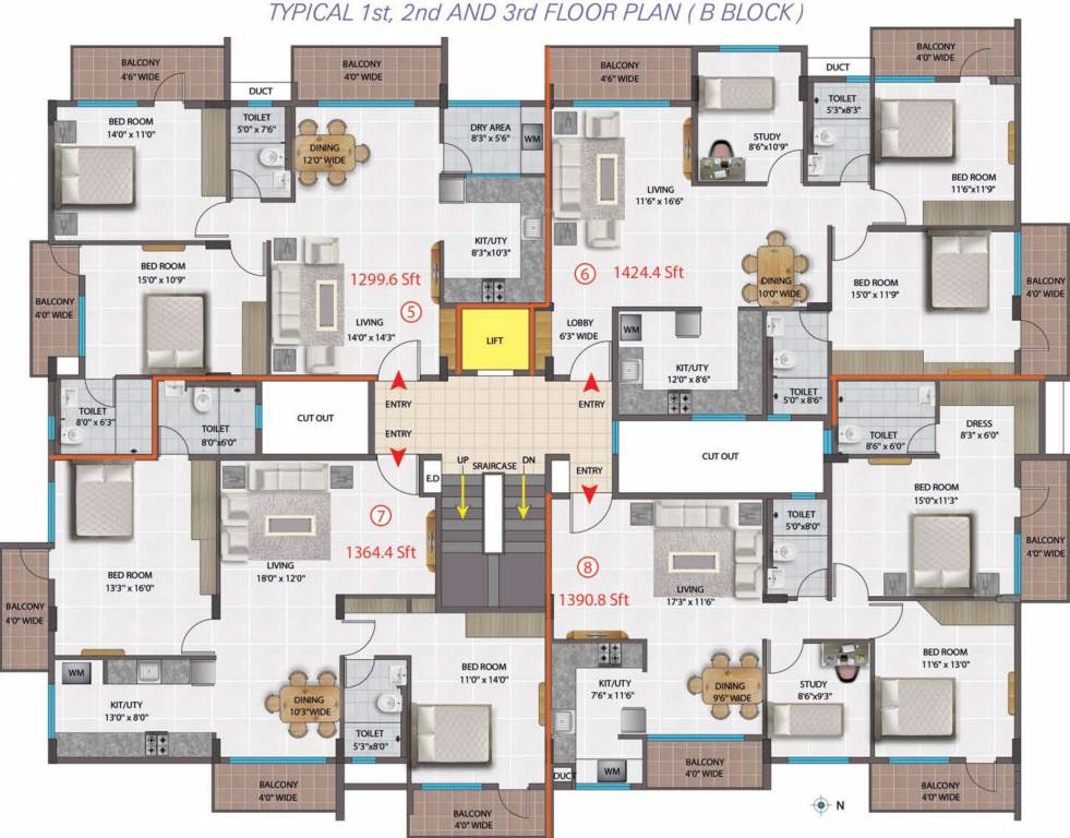 Images for Cluster Plan of Adithya Group Brindha Residency