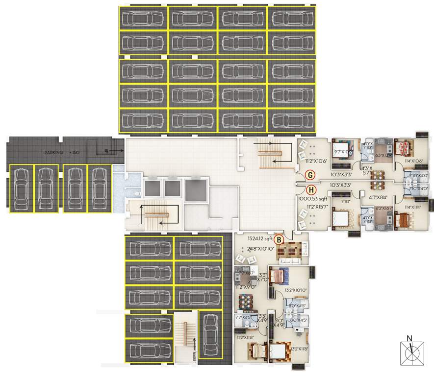  habitat Images for Cluster Plan of Sugam Habitat