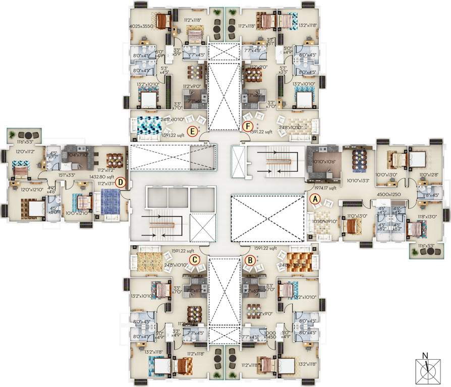 habitat Images for Cluster Plan of Sugam Habitat