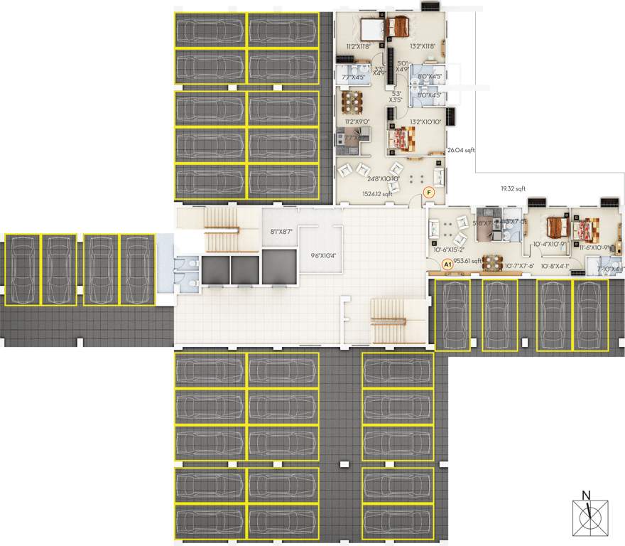  habitat Images for Cluster Plan of Sugam Habitat