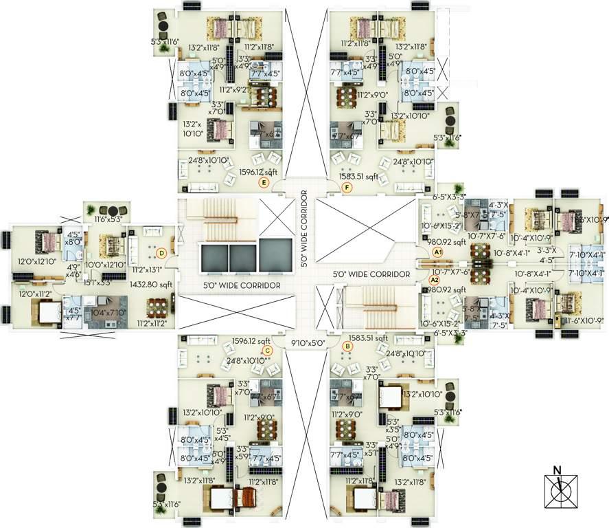  habitat Images for Cluster Plan of Sugam Habitat