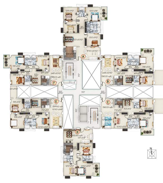  habitat Images for Cluster Plan of Sugam Habitat