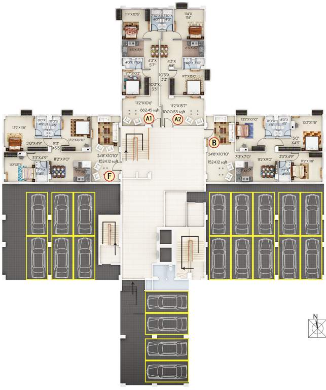  habitat Images for Cluster Plan of Sugam Habitat