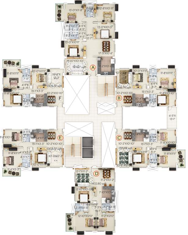  habitat Images for Cluster Plan of Sugam Habitat