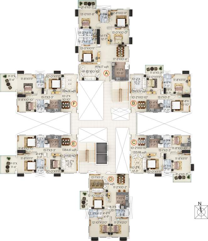  habitat Images for Cluster Plan of Sugam Habitat