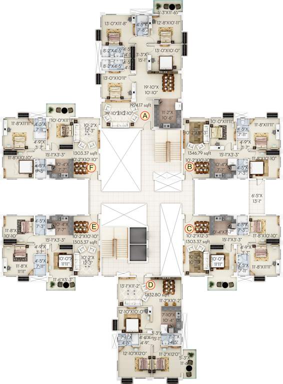  habitat Images for Cluster Plan of Sugam Habitat