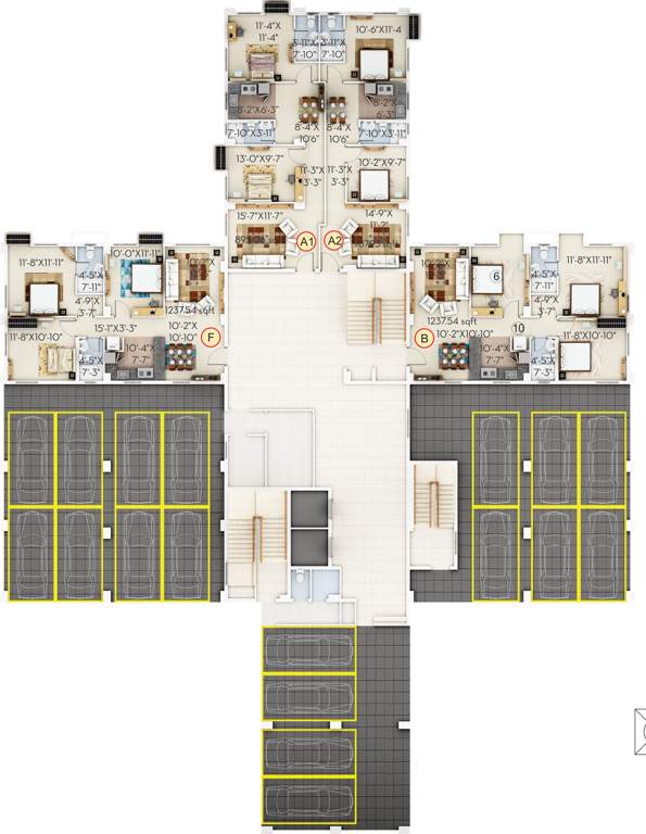  habitat Images for Cluster Plan of Sugam Habitat