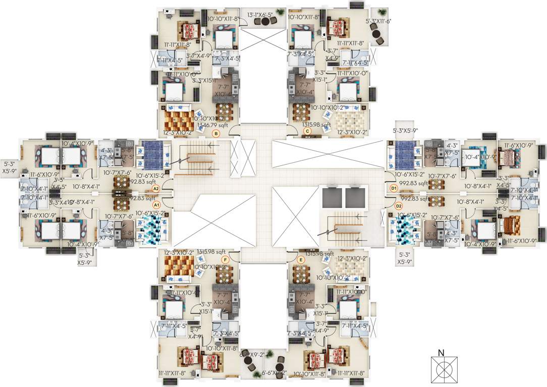  habitat Images for Cluster Plan of Sugam Habitat