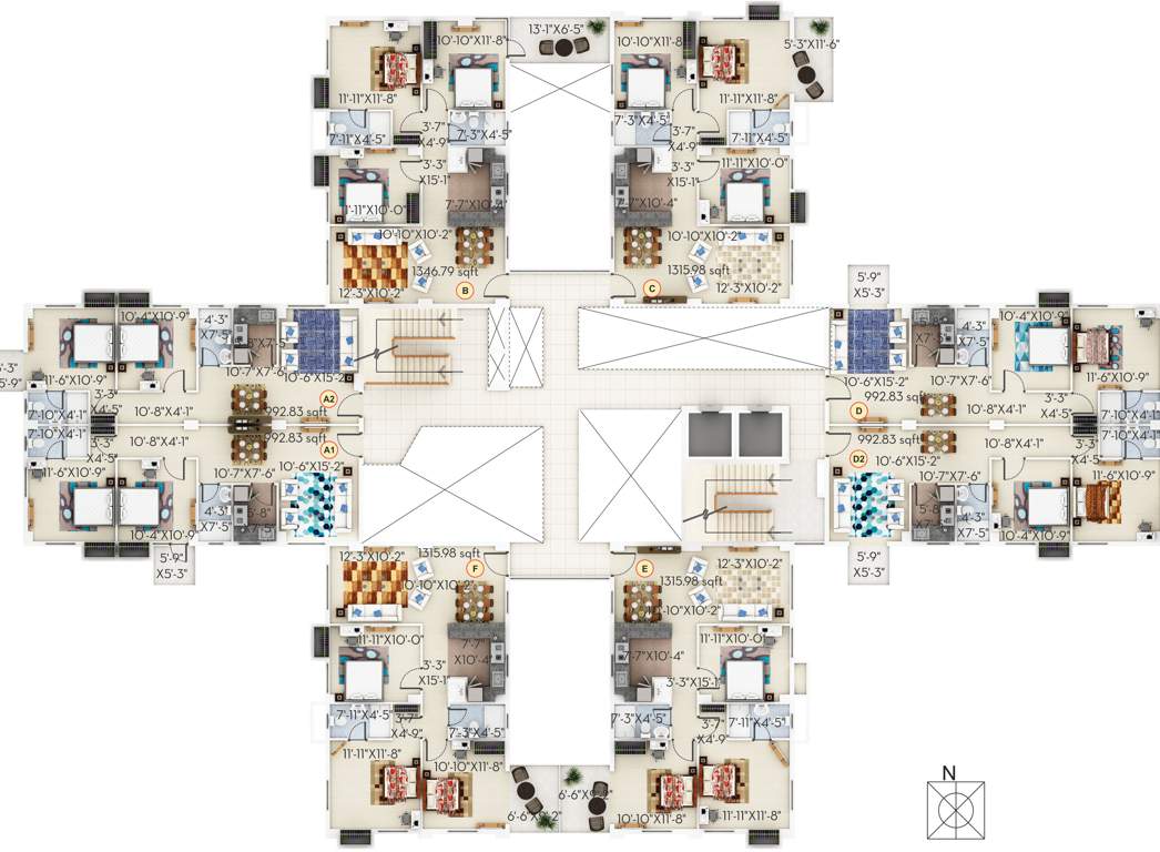  habitat Images for Cluster Plan of Sugam Habitat
